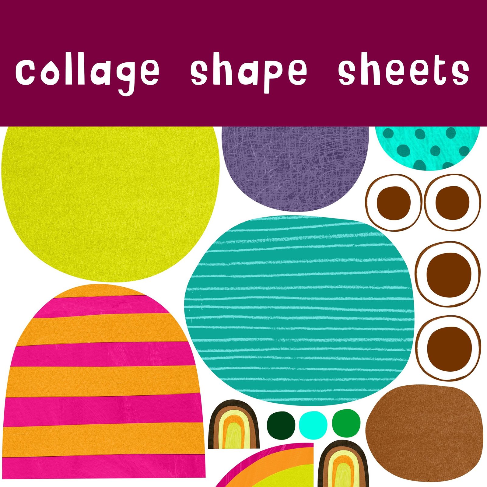Collage shape sheets